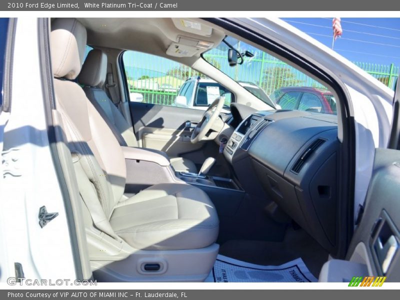 White Platinum Tri-Coat / Camel 2010 Ford Edge Limited