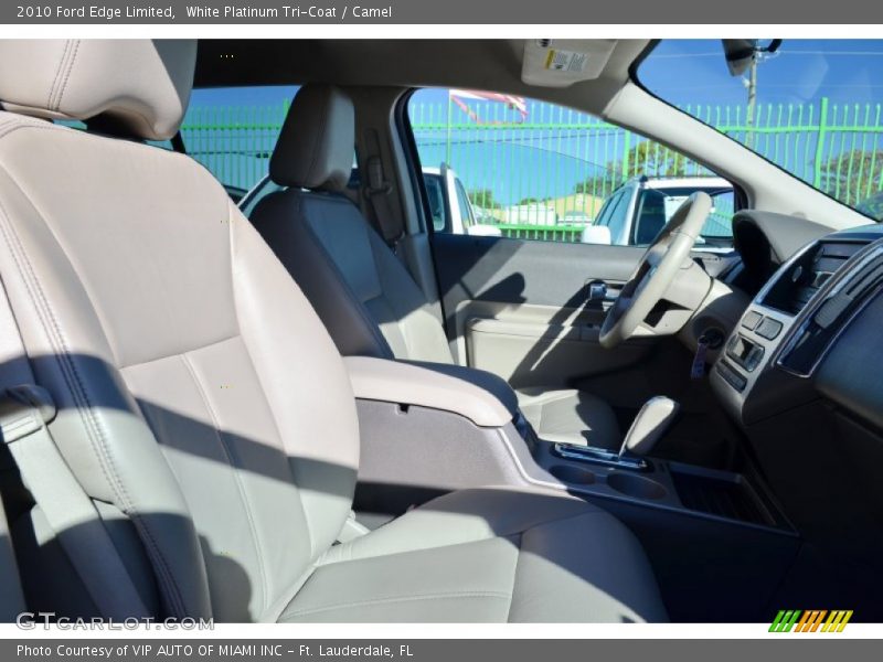 White Platinum Tri-Coat / Camel 2010 Ford Edge Limited