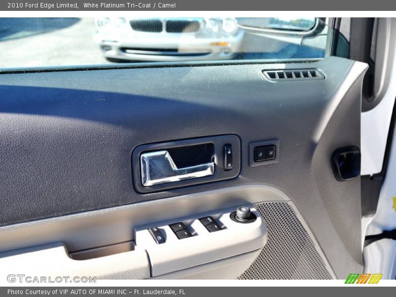 White Platinum Tri-Coat / Camel 2010 Ford Edge Limited