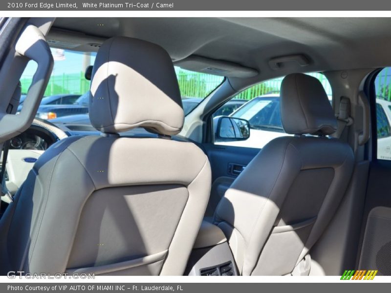 White Platinum Tri-Coat / Camel 2010 Ford Edge Limited