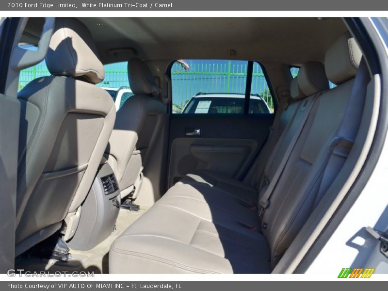 White Platinum Tri-Coat / Camel 2010 Ford Edge Limited