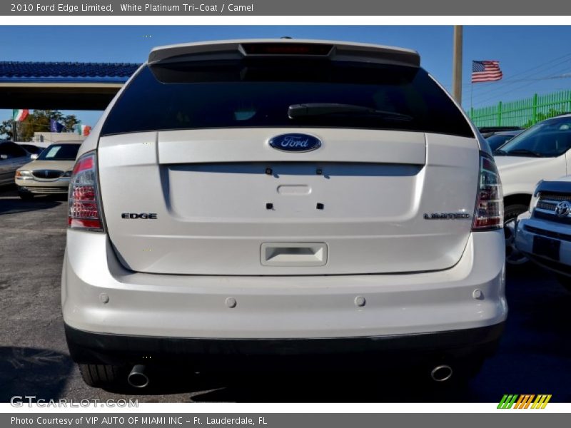 White Platinum Tri-Coat / Camel 2010 Ford Edge Limited