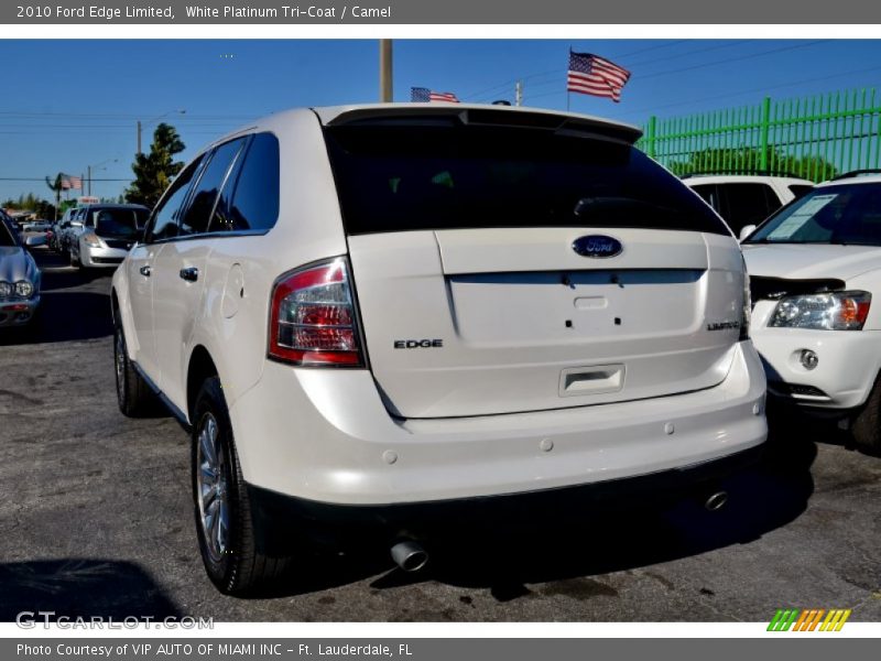 White Platinum Tri-Coat / Camel 2010 Ford Edge Limited