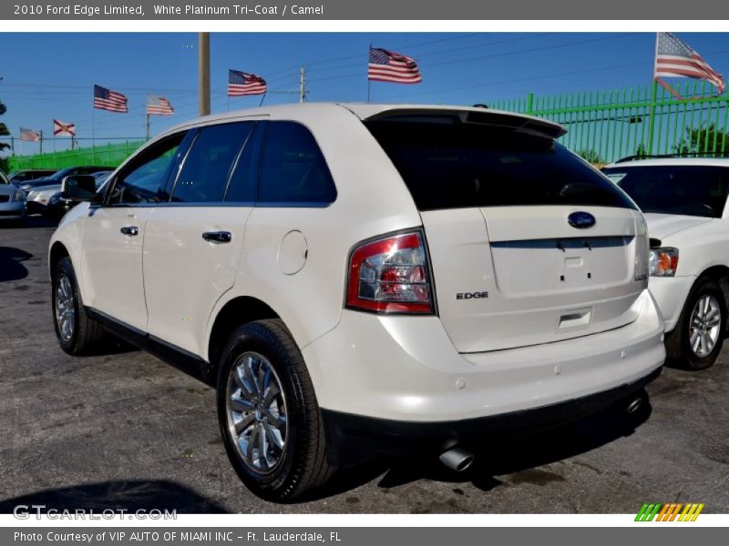 White Platinum Tri-Coat / Camel 2010 Ford Edge Limited