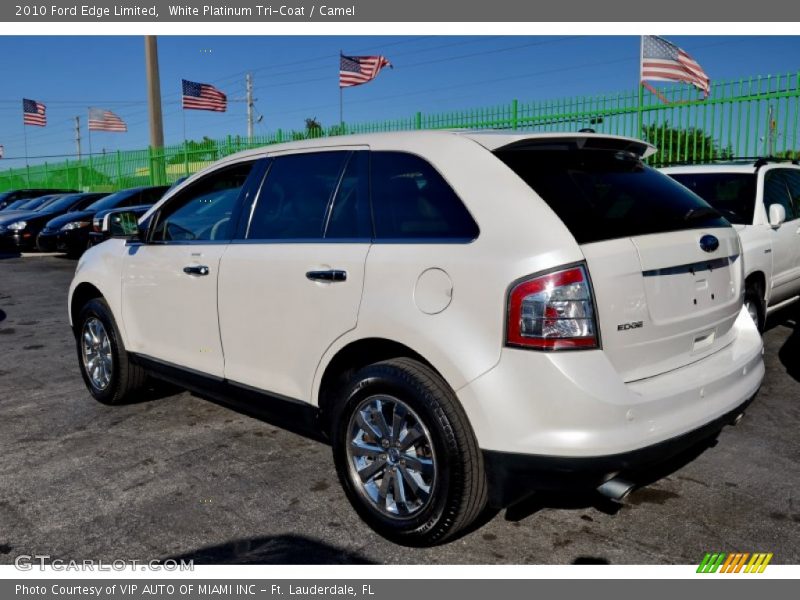 White Platinum Tri-Coat / Camel 2010 Ford Edge Limited