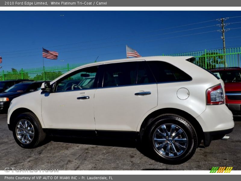 White Platinum Tri-Coat / Camel 2010 Ford Edge Limited