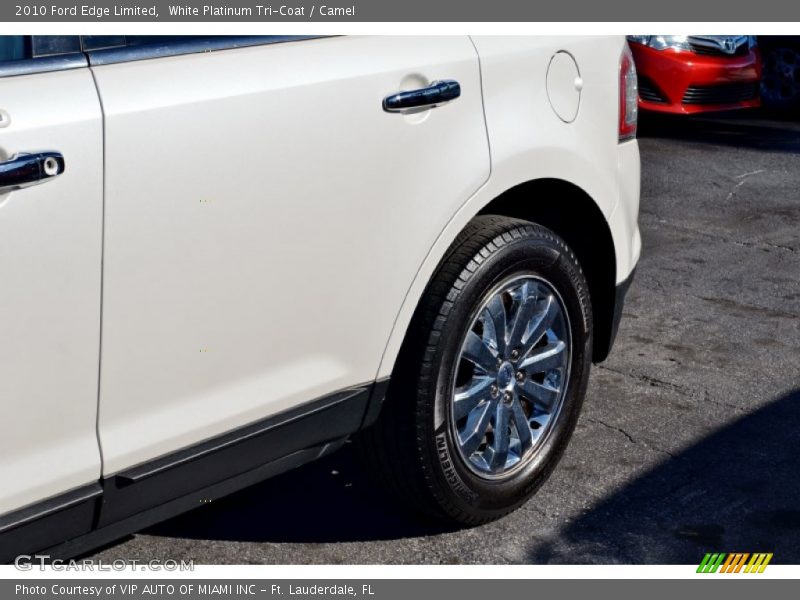 White Platinum Tri-Coat / Camel 2010 Ford Edge Limited
