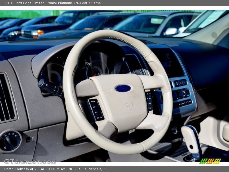 White Platinum Tri-Coat / Camel 2010 Ford Edge Limited