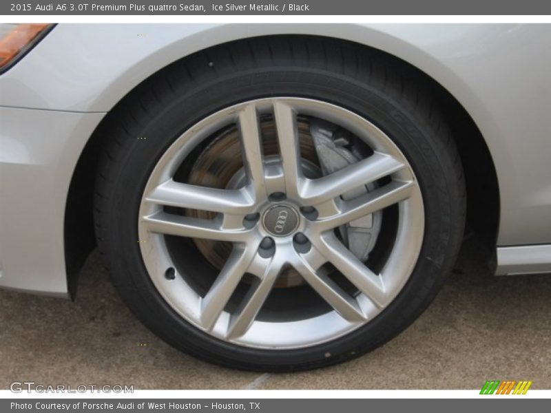 Ice Silver Metallic / Black 2015 Audi A6 3.0T Premium Plus quattro Sedan