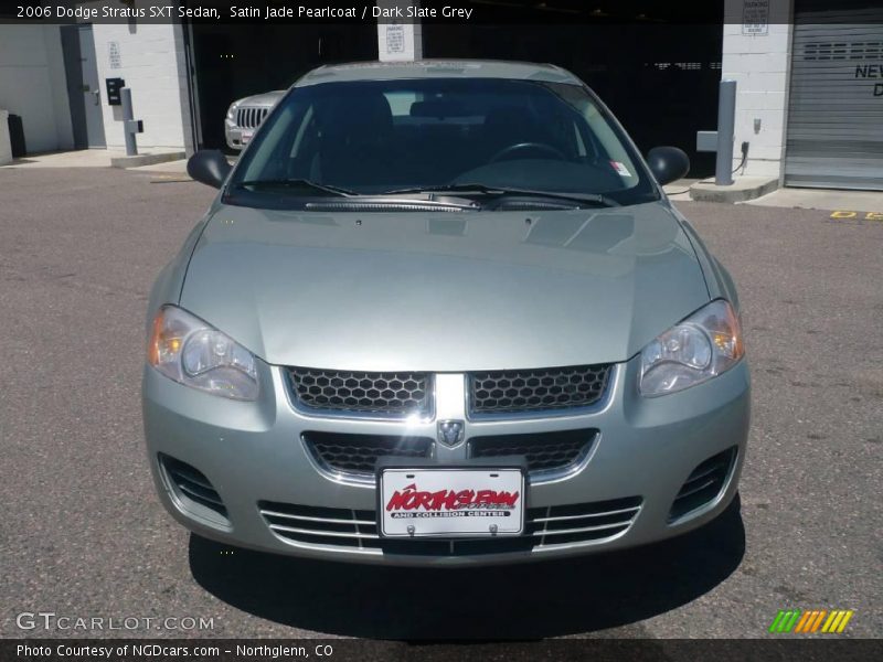 Satin Jade Pearlcoat / Dark Slate Grey 2006 Dodge Stratus SXT Sedan