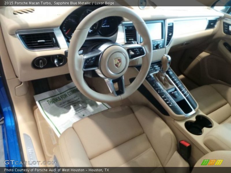  2015 Macan Turbo Luxor Beige Interior