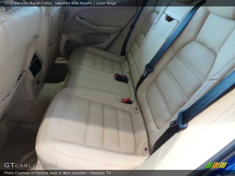 Rear Seat of 2015 Macan Turbo