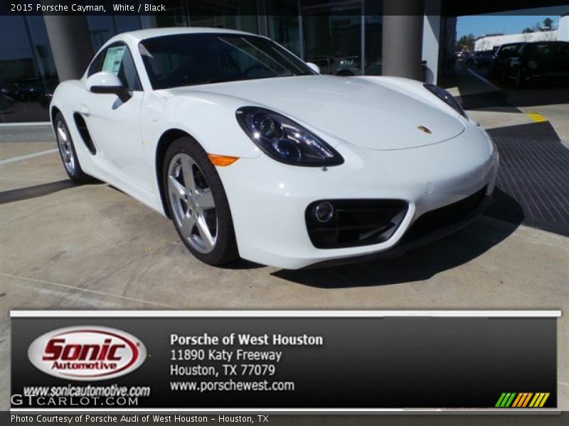 White / Black 2015 Porsche Cayman