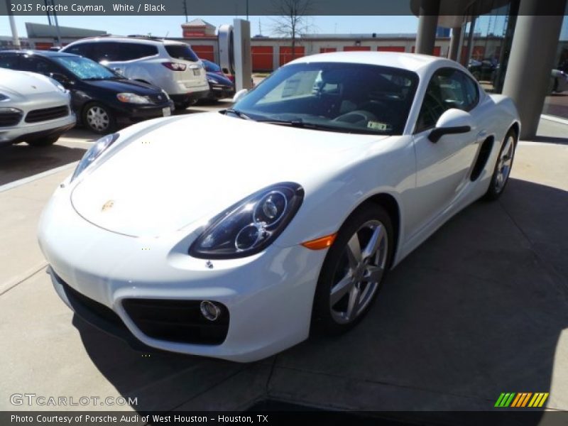 White / Black 2015 Porsche Cayman