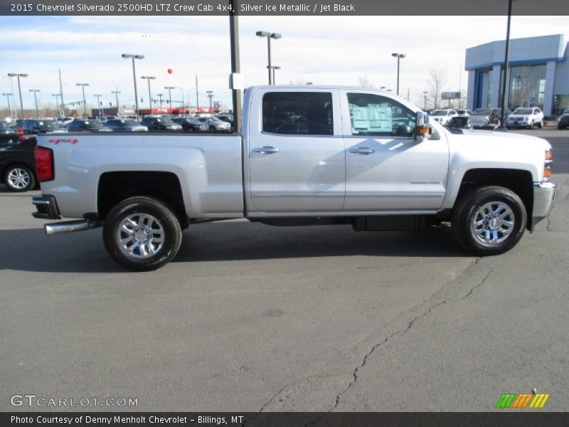 Silver Ice Metallic / Jet Black 2015 Chevrolet Silverado 2500HD LTZ Crew Cab 4x4