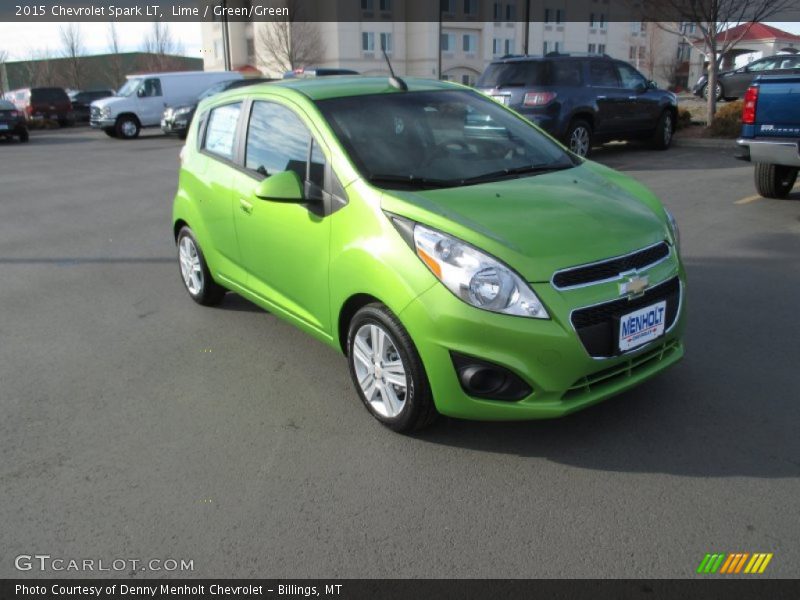 Lime / Green/Green 2015 Chevrolet Spark LT
