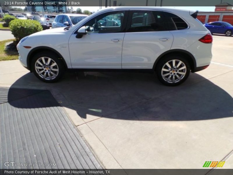 White / Black 2014 Porsche Cayenne Diesel