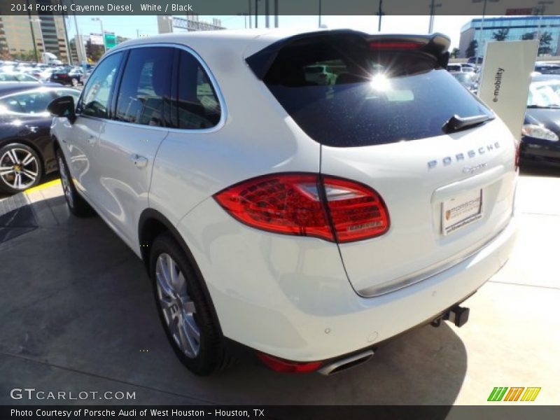 White / Black 2014 Porsche Cayenne Diesel