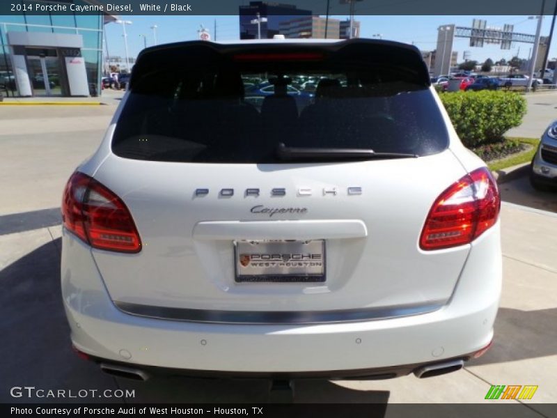 White / Black 2014 Porsche Cayenne Diesel