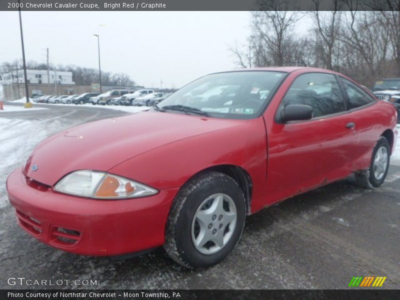 Bright Red / Graphite 2000 Chevrolet Cavalier Coupe