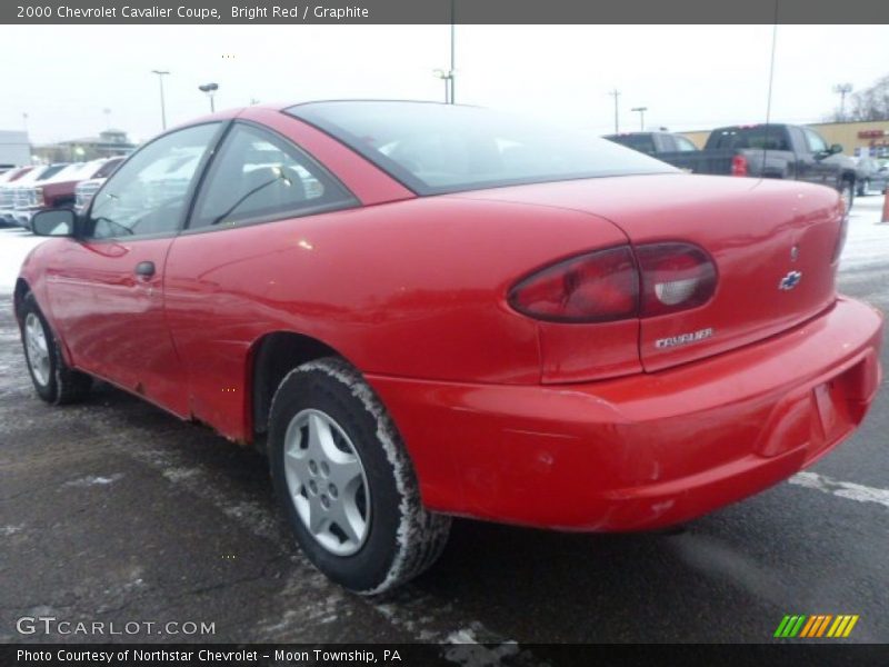 Bright Red / Graphite 2000 Chevrolet Cavalier Coupe