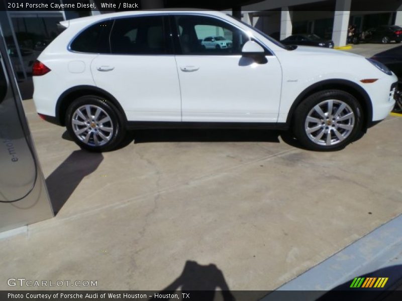 White / Black 2014 Porsche Cayenne Diesel