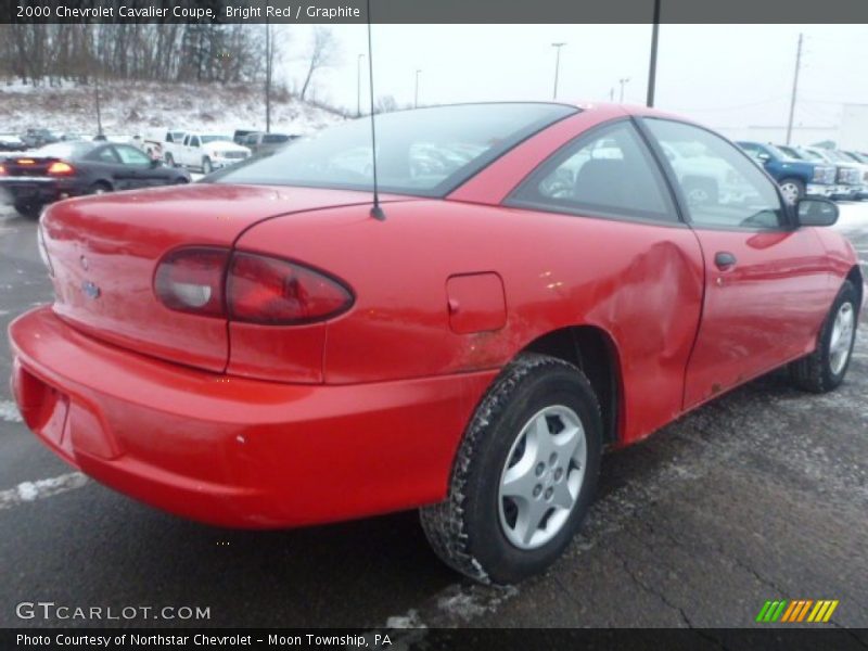 Bright Red / Graphite 2000 Chevrolet Cavalier Coupe