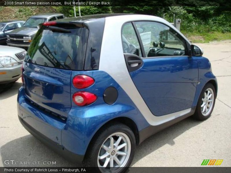 Blue Metallic / Design Black 2008 Smart fortwo passion coupe