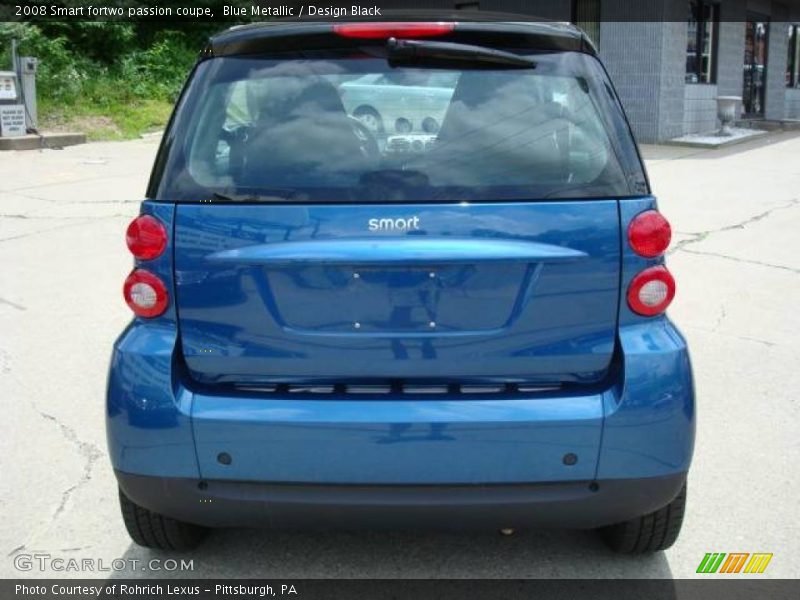Blue Metallic / Design Black 2008 Smart fortwo passion coupe