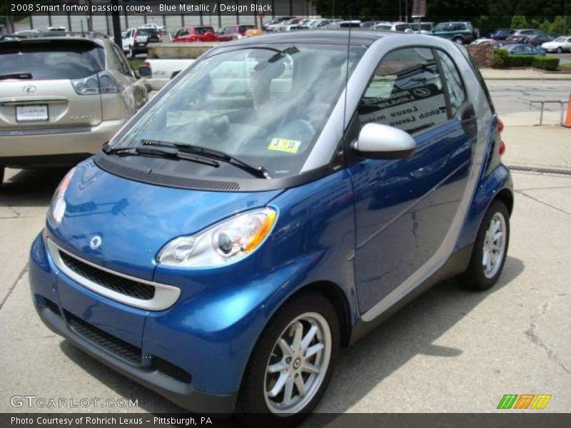 Blue Metallic / Design Black 2008 Smart fortwo passion coupe