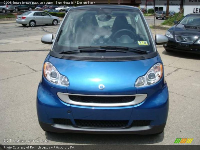 Blue Metallic / Design Black 2008 Smart fortwo passion coupe