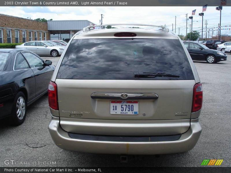 Light Almond Pearl / Taupe 2003 Chrysler Town & Country Limited AWD