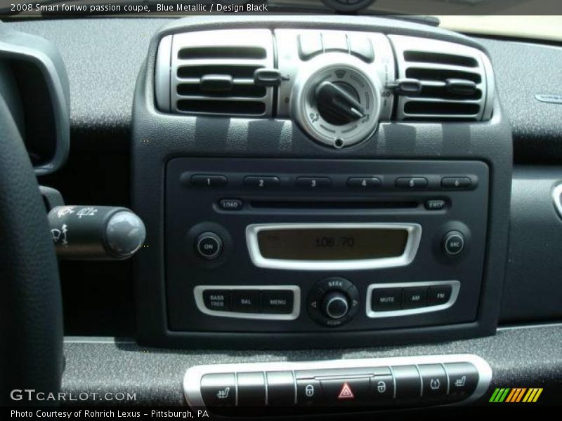 Blue Metallic / Design Black 2008 Smart fortwo passion coupe
