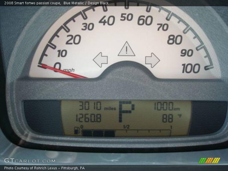 Blue Metallic / Design Black 2008 Smart fortwo passion coupe