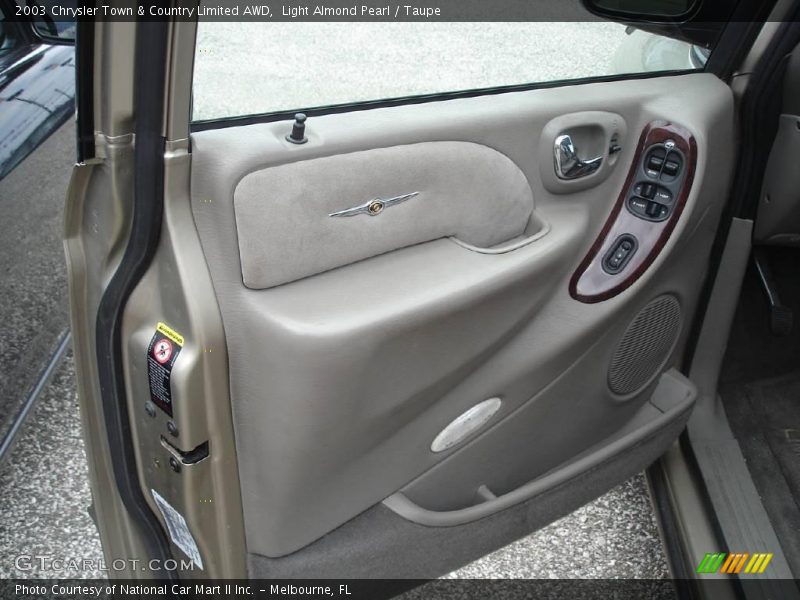Light Almond Pearl / Taupe 2003 Chrysler Town & Country Limited AWD