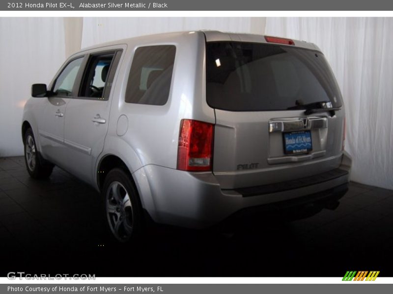 Alabaster Silver Metallic / Black 2012 Honda Pilot EX-L