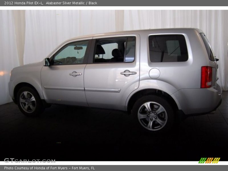Alabaster Silver Metallic / Black 2012 Honda Pilot EX-L
