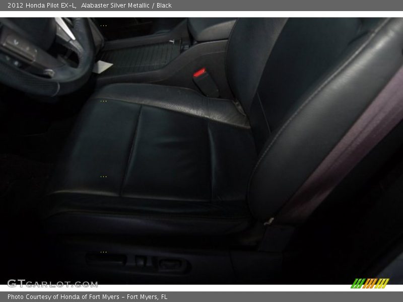 Alabaster Silver Metallic / Black 2012 Honda Pilot EX-L