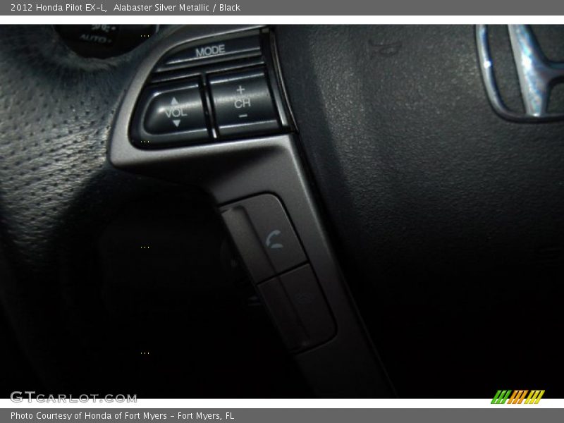 Alabaster Silver Metallic / Black 2012 Honda Pilot EX-L
