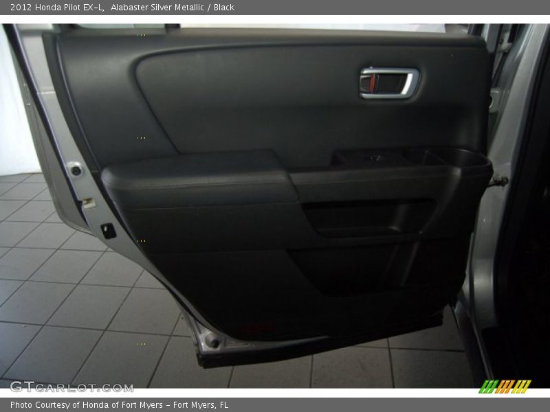 Alabaster Silver Metallic / Black 2012 Honda Pilot EX-L