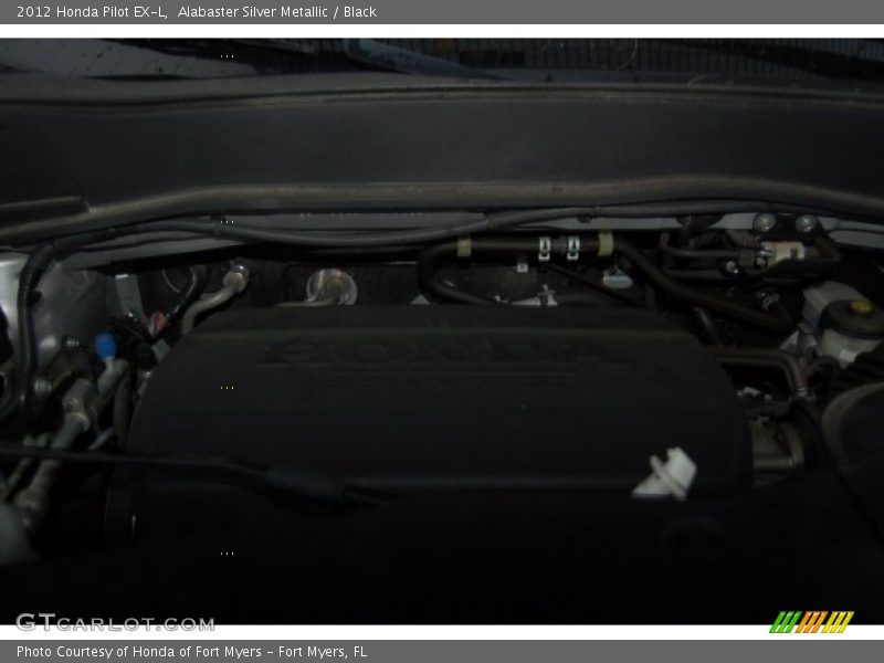 Alabaster Silver Metallic / Black 2012 Honda Pilot EX-L