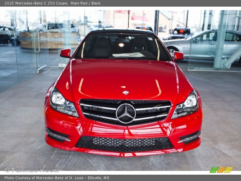 Mars Red / Black 2015 Mercedes-Benz C 250 Coupe