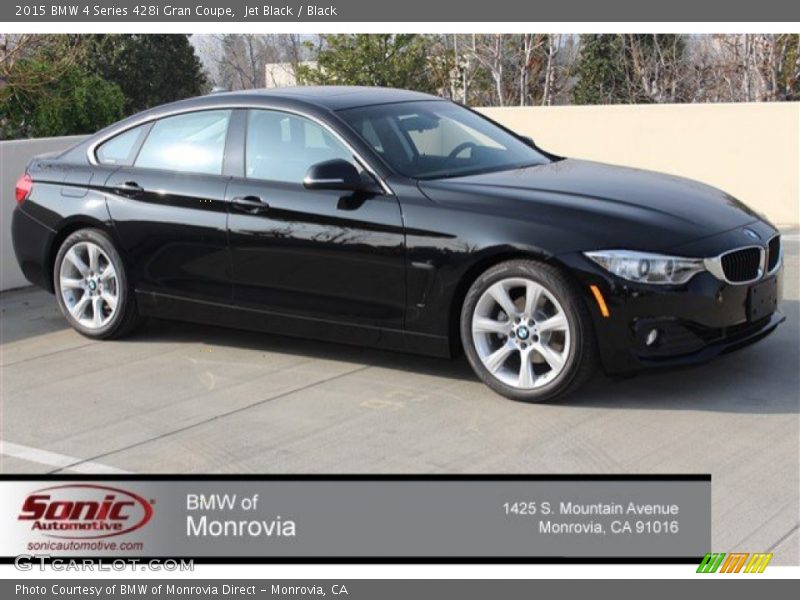 Jet Black / Black 2015 BMW 4 Series 428i Gran Coupe