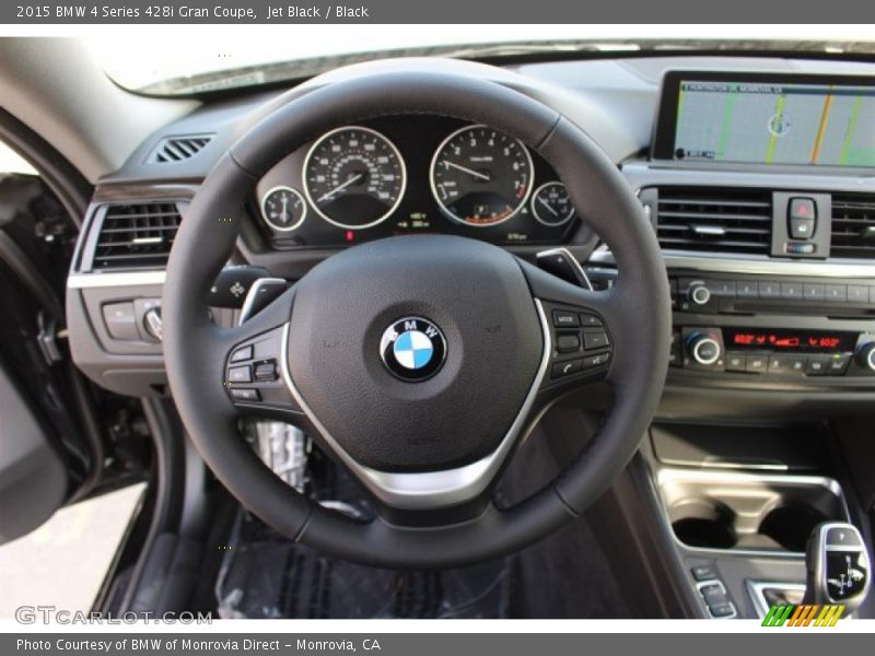 Jet Black / Black 2015 BMW 4 Series 428i Gran Coupe