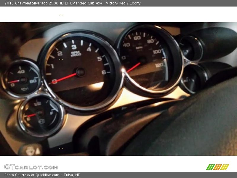 Victory Red / Ebony 2013 Chevrolet Silverado 2500HD LT Extended Cab 4x4
