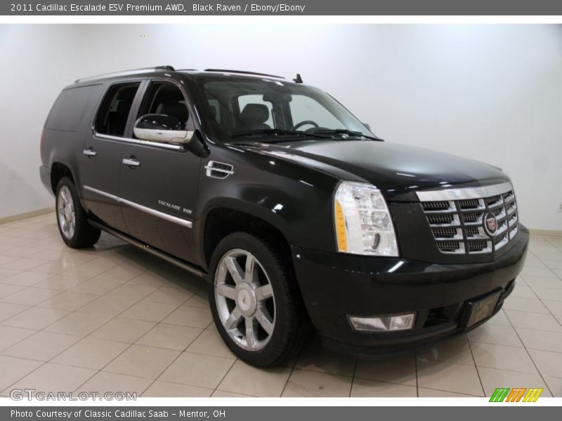 Black Raven / Ebony/Ebony 2011 Cadillac Escalade ESV Premium AWD