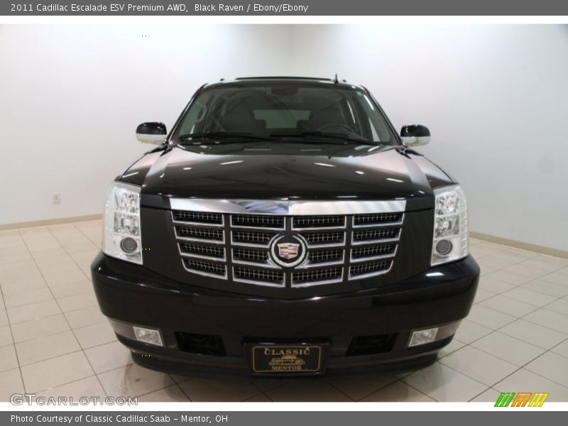 Black Raven / Ebony/Ebony 2011 Cadillac Escalade ESV Premium AWD