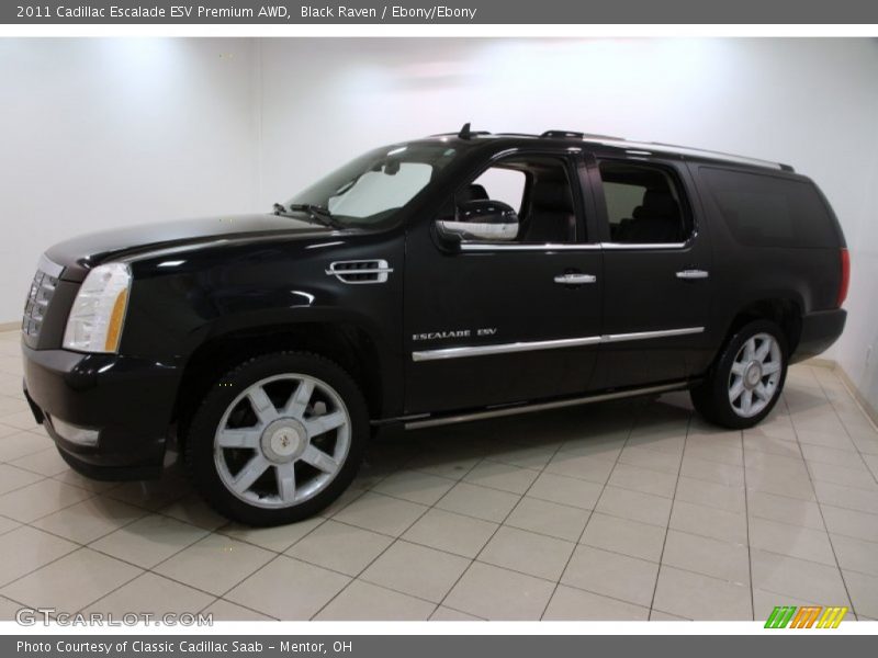 Black Raven / Ebony/Ebony 2011 Cadillac Escalade ESV Premium AWD