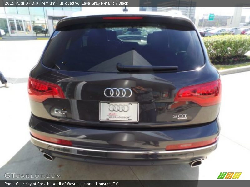 Lava Gray Metallic / Black 2015 Audi Q7 3.0 Premium Plus quattro