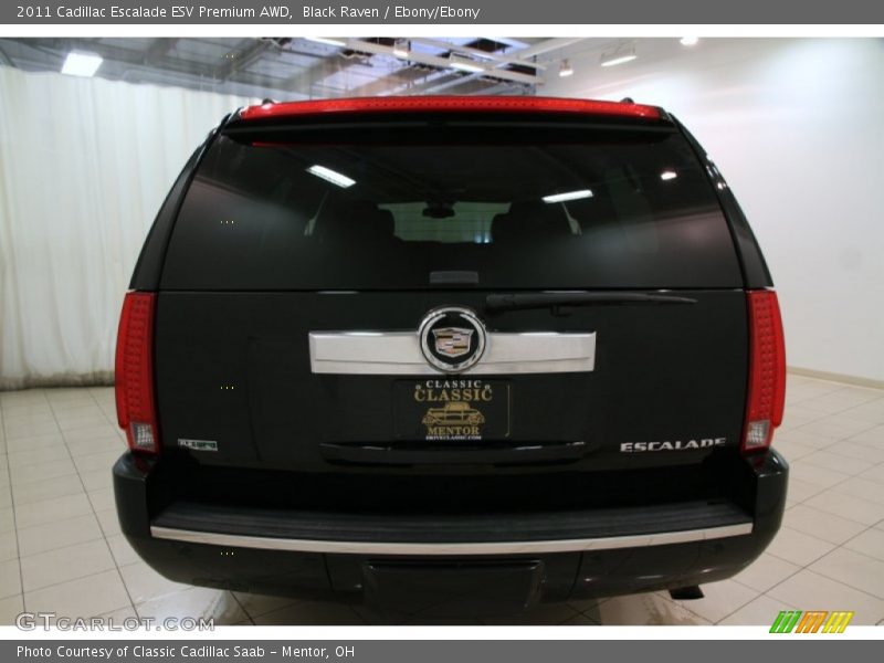 Black Raven / Ebony/Ebony 2011 Cadillac Escalade ESV Premium AWD